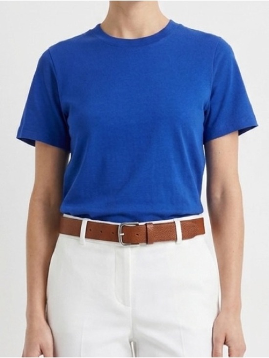 Babaton Tops - Babaton Aritzia InterLock Cotton Function T-Shirt Ablaze Blue limited edition M